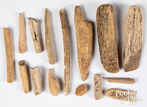 Eskimo carved bone tools.