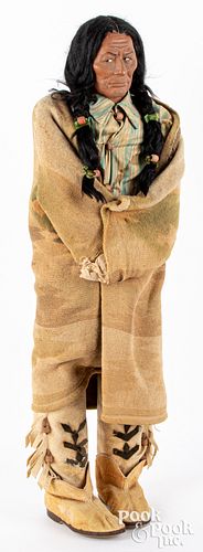 Large Skookum Native American Indian display doll