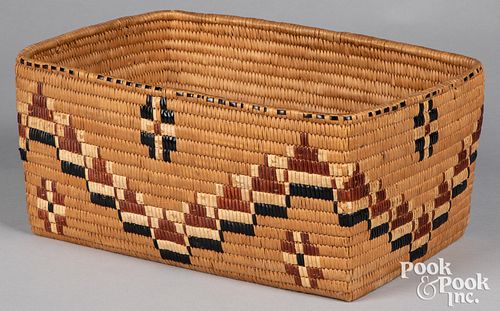 Columbian River Basin Indian sweetgrass basket