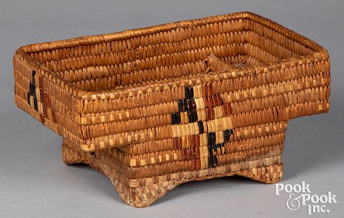 Columbian River Basin Indian sewing basket