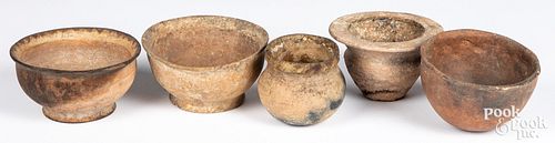 Four pieces of pre-Columbian pottery