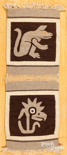 Meso-American woven pictorial textile