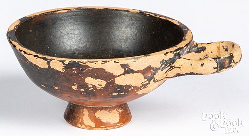 Ancient Greek Apulian handled bowl, ca. 350 B.C.