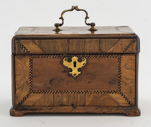 English Inlaid Wood Game Box