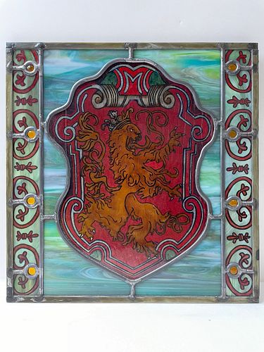 A Stained Glass Rampat Lion