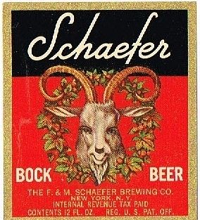 1937 Schaefer Bock Beer 12oz NY89-22 - New York, New York