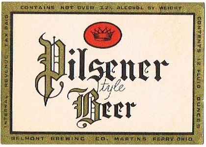 1937 Pilsener Style Beer 12oz OH72-13 - Martins Ferry, Ohio