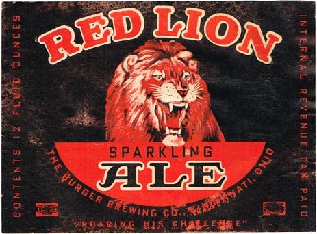 1939 Red Lion Sparkling Ale 12oz OH20-19 - Cincinnati, Ohio