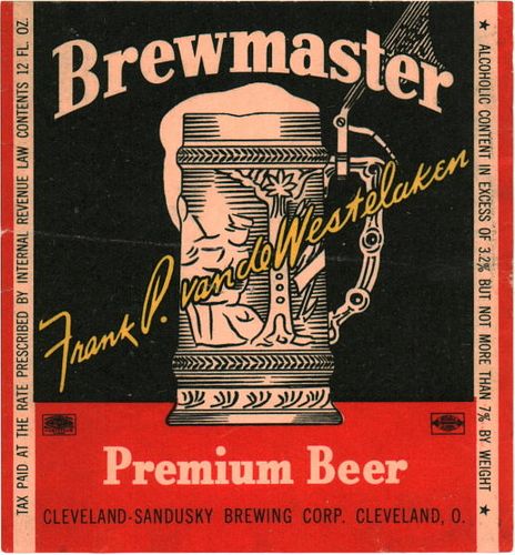 1940 Brewmaster Premium Beer 12oz OH40-20 - Cleveland, Ohio