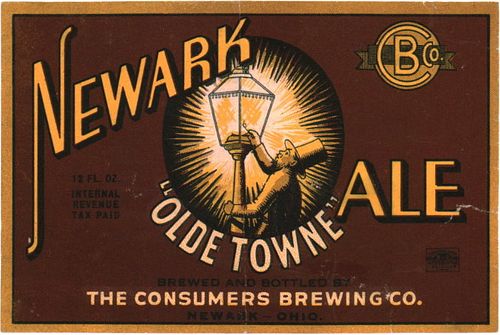 1938 Newark Olde Towne Ale 12oz OH76-22 - Newark, Ohio