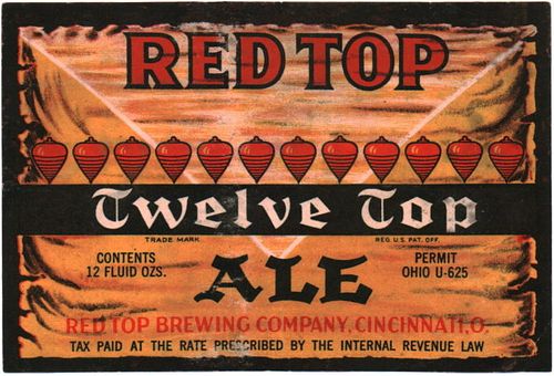 1937 Red Top Twelve Top Ale 12oz OH32-12 - Cincinnati, Ohio