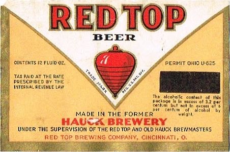1934 Red Top Beer 12oz OH31-06 - Cincinnati, Ohio