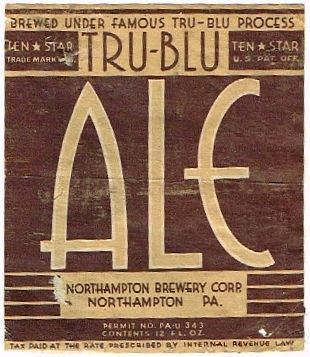 1934 Tru Blu Ten Star Ale 12oz PA62-02 - Northampton, Pennsylvania