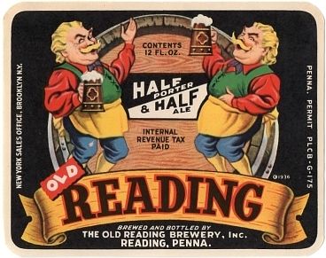 1936 Old Reading Half & Half 12oz PA106-09 - Reading, Pennsylvania