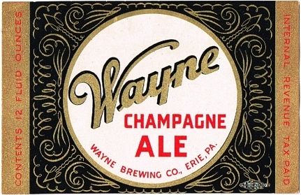 1940 Wayne Champagne Ale 12oz PA34-11 - Erie, Pennsylvania