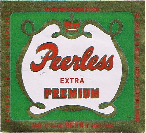 1953 Peerless Beer 12oz - La Crosse, Wisconsin