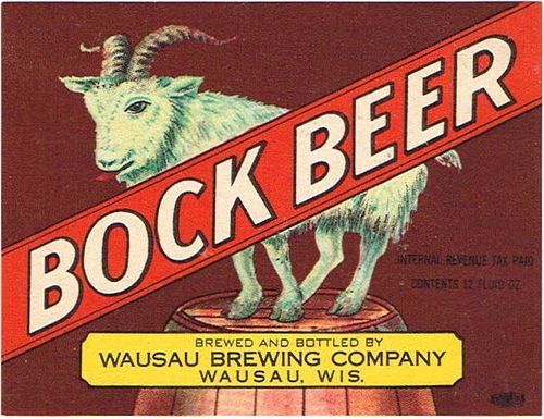 1940 Bock Beer 12oz WI522-26 - Wausau, Wisconsin