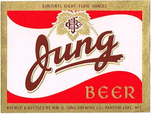1954 Jung Beer 8oz - Random Lake, Wisconsin