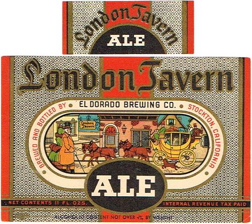 1936 London Tavern Ale 11oz WS56-11 - Stockton, California