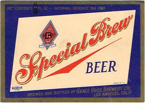 1942 Special Brew Beer 11oz WS13-04 - Los Angeles, California