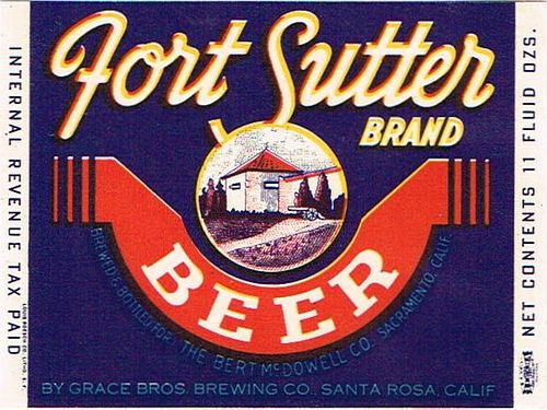 1948 Fort Sutter Beer 12oz WS54-16V - Santa Rosa, California