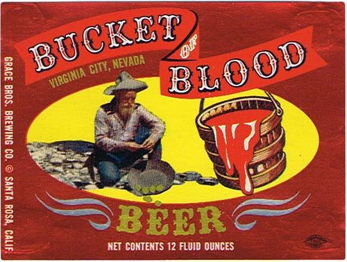 1960 Bucket Of Blood Beer 12oz - Santa Rosa, California
