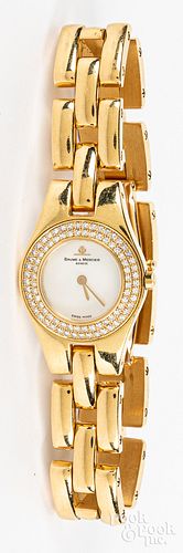 Baume & Mercier 18K gold ladies wristwatch