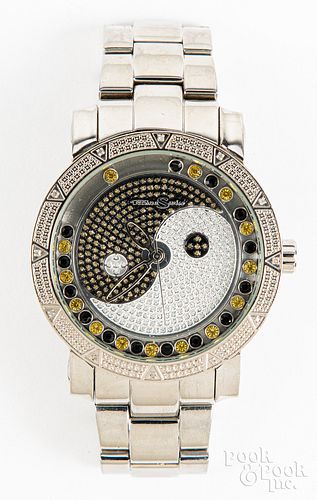 Techno Swiss stainless steel wristwatch
