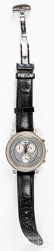 JoJo wristwatch with diamond encrusted bezel