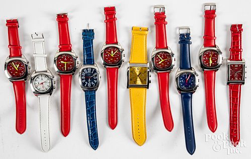 Ten Locman wristwatches.