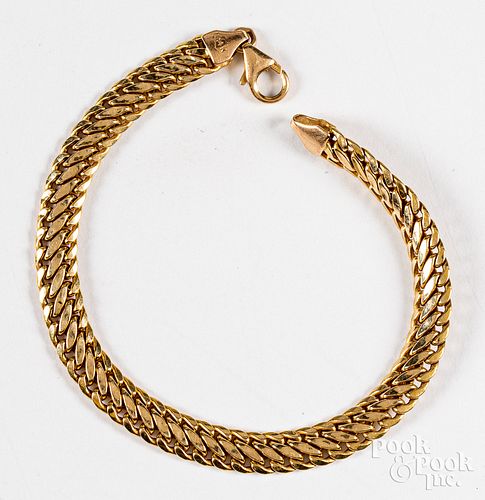 14K gold bracelet, 3.2dwt.