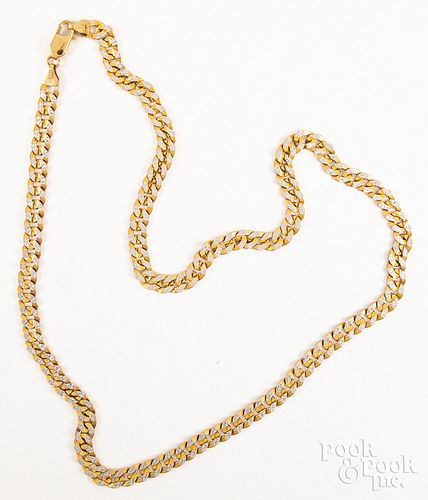 10K gold necklace, 24.7dwt.