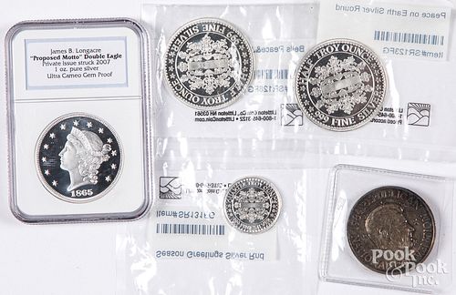 Fine silver coins