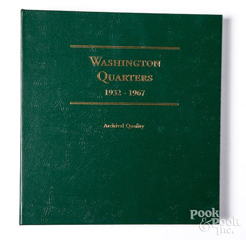 Incomplete set of Washington silver quarters.