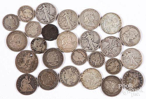 Silver coins, etc.