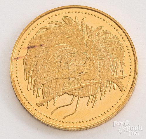 Papua New Guinea 50 Kina gold coin