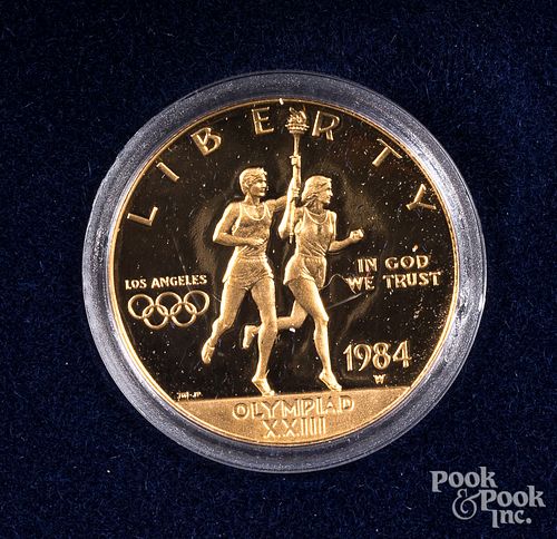 1984 Olympic ten dollar gold coin