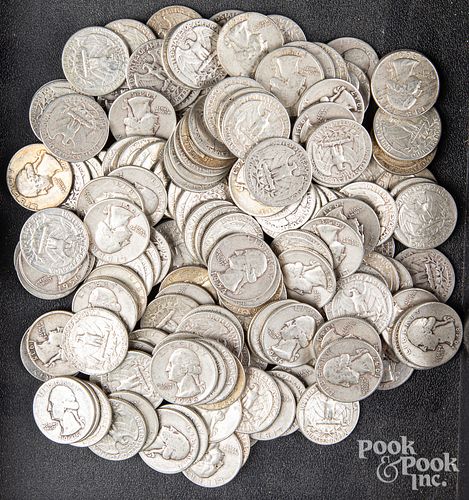 Silver quarters, 30.7ozt.