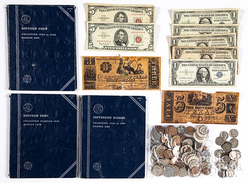 US and foreign coins and currency