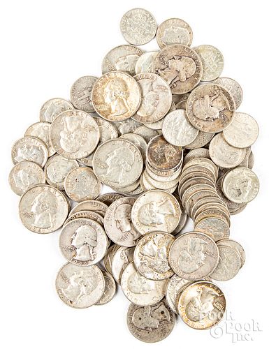 Silver quarters and dimes, 9.4ozt