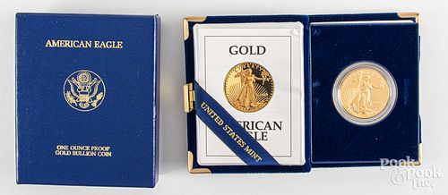 American Eagle 1ozt fine gold coin.