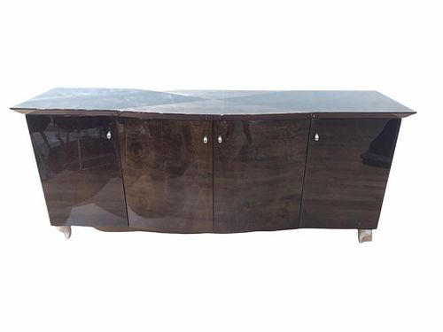 Italian Contemporary Veneered Wood Sideboard