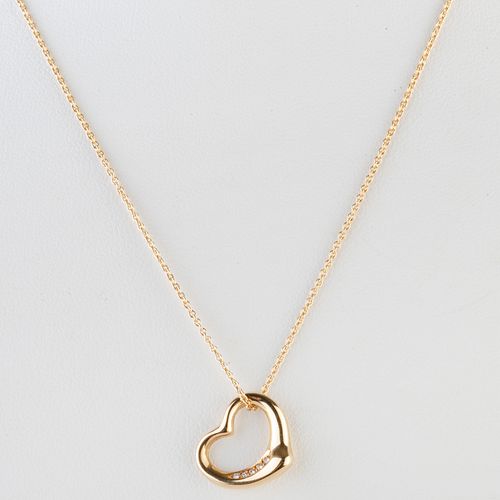 Elsa Peretti for Tiffany & Co. Heart Pendant Necklace with Diamonds