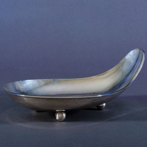 Mexican Taxco Modernist Silver Dish