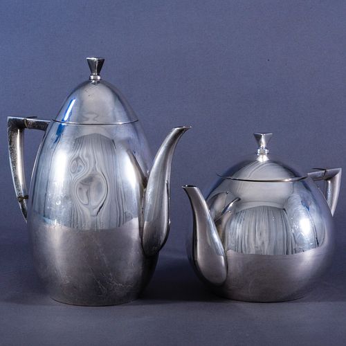Mexican Silver Coffee Pot and a Teapot