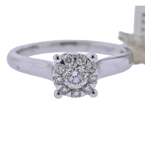 Memoire 18k Gold Diamond Engagement Ring