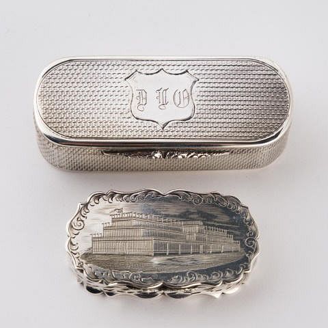 Victorian Sterling Silver Snuff Boxes, 19th C.