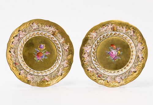 Capodimonte Cabinet Plates, Late 19th Century