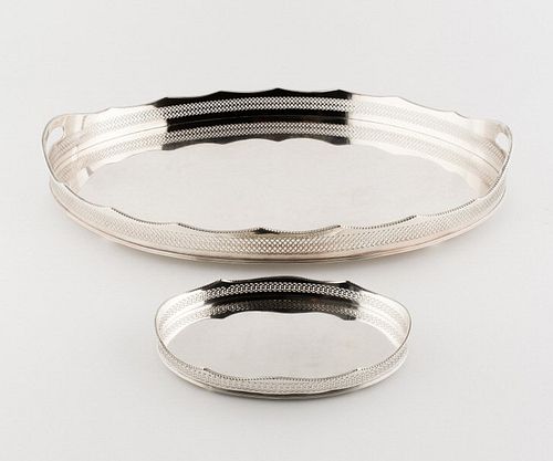 Silver Plated Trays, Early 20th Century