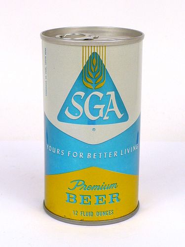1968 SGA Premium Beer 12oz T124-10